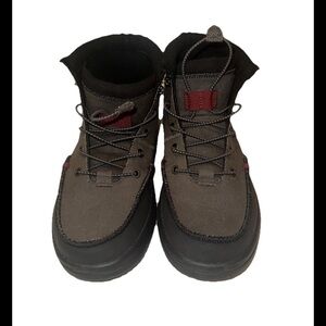 Hey Dude Bradley Waxed Canvas Boots Grey Black Men's Size 8 40625-030 side 9